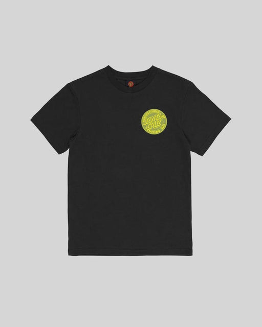 SANTA CRUZ Short Sleeve Tee - Reverse Mfg Dot - Black - The Kids Store