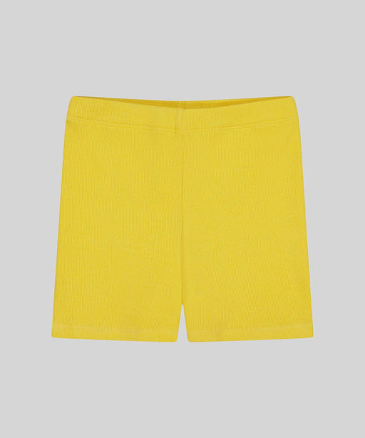 SONNIE ORLA RIBBED BIKE SHORTS - SUNFLOWER - The Kids Store