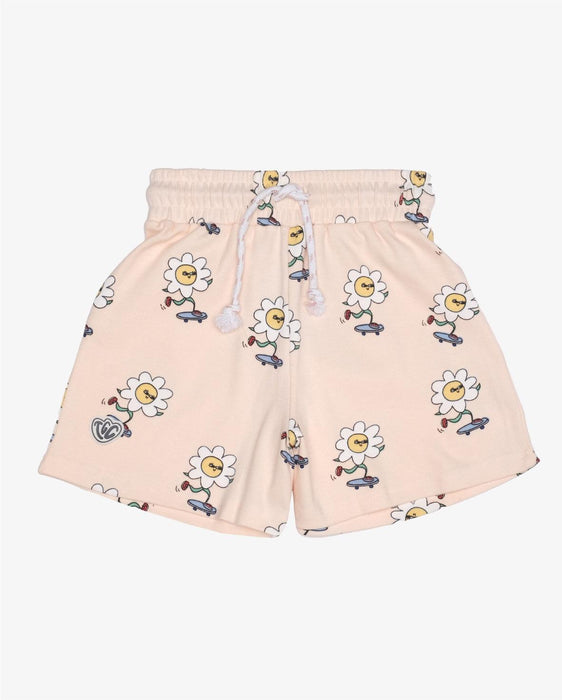 THE GIRL CLUB Shorts Lounge Daisy Skater On Repeat - Cream - The Kids Store