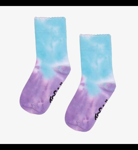 THE GIRL CLUB The Collectibles Scallop Edge Socks - Lavender Tie Dye - The Kids Store