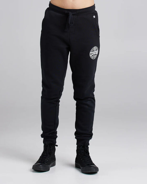 THE MAD HUEYS GLOBAL YOUTH TRACKPANT BLACK - The Kids Store