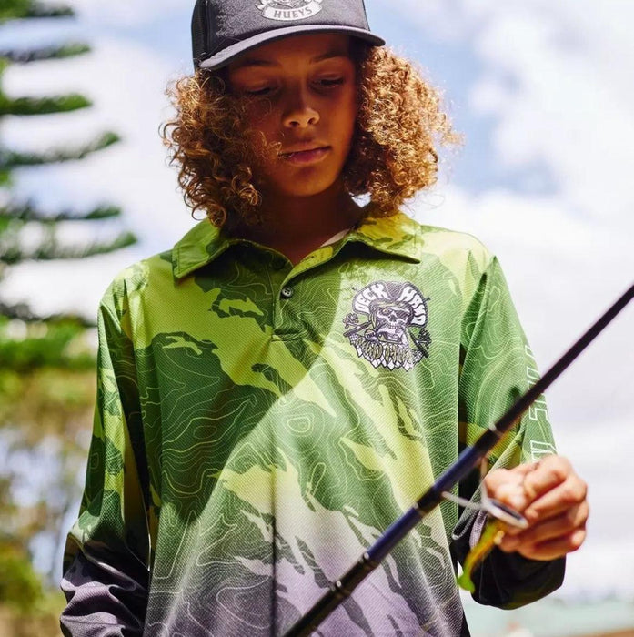 THE MAD HUEYS HIGH TIDE YOUTH FISHING JERSEY - The Kids Store