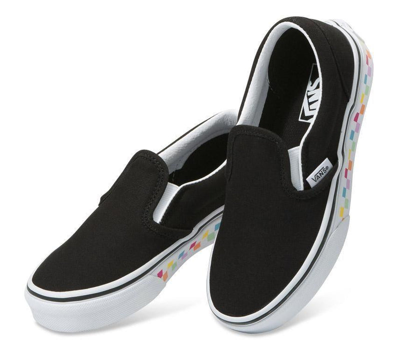 VANS CLASSIC SLIP-ON RAINBOW/BLACK The Kids Store Quality