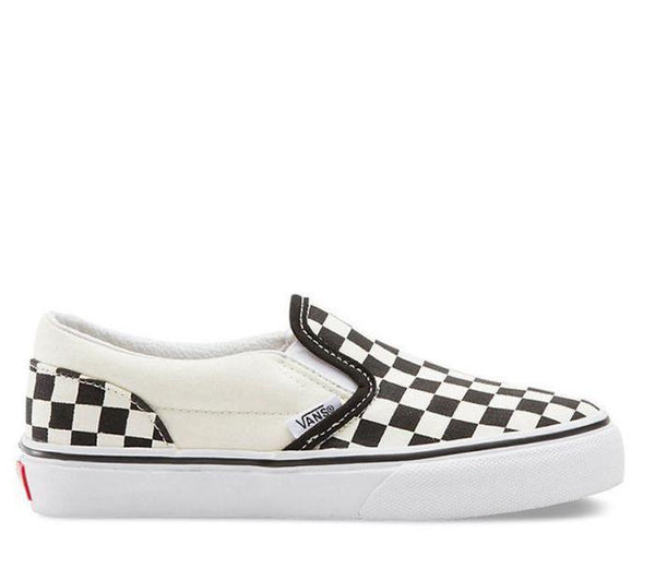 Boys black and hot sale white checkered vans