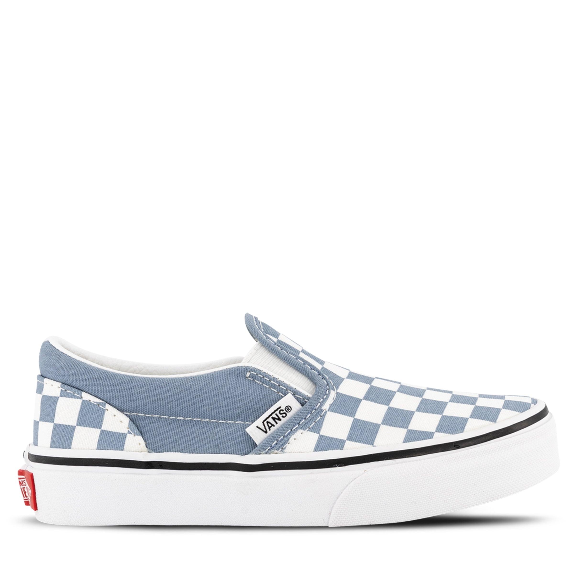 VANS SLIP-ON COLOR THEORY CHECKERBOARD ASHLEY BLUE The Kids